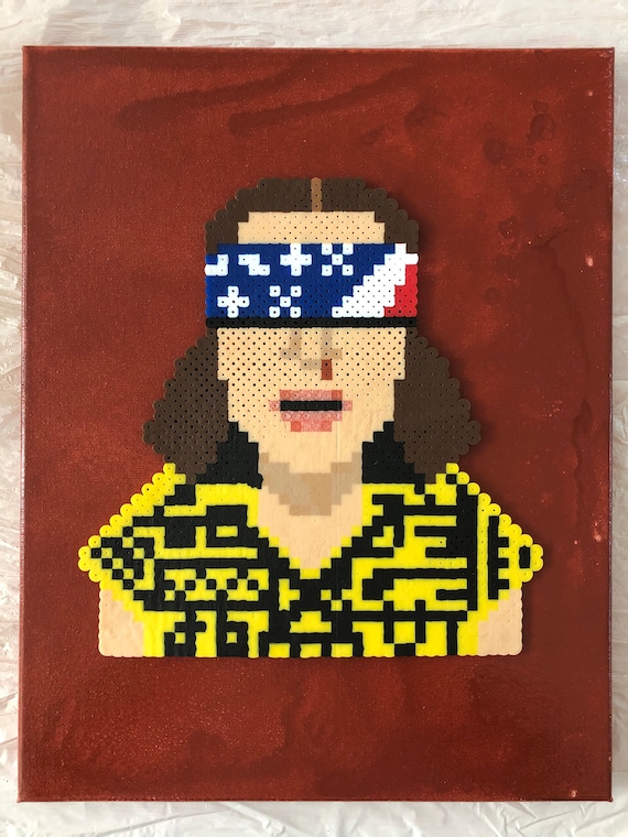 Eleven Stranger Things 3 Perler Bead Art 14x11 Etsy