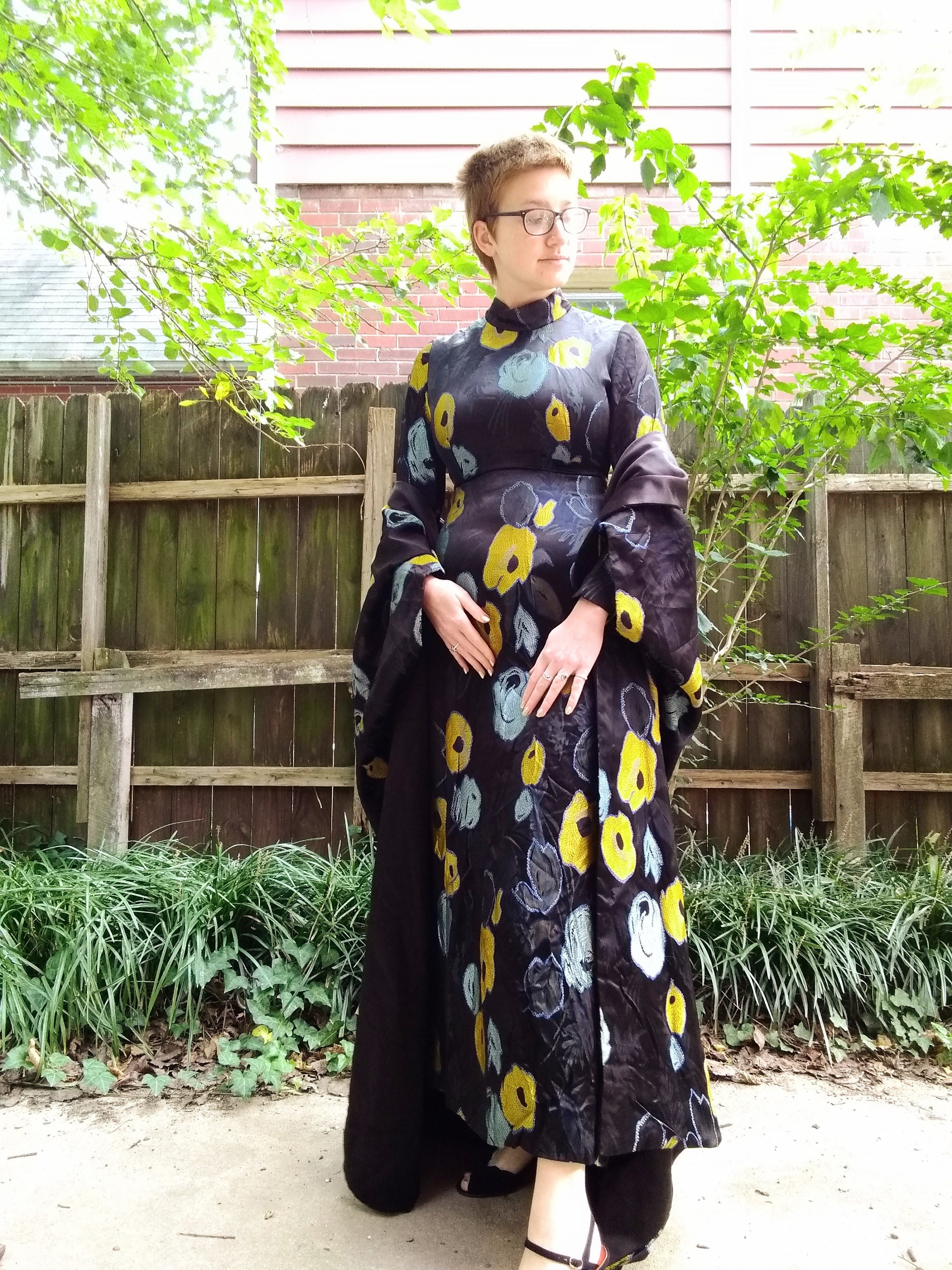 Chic 1960s Mr Blackwell Custom Dress