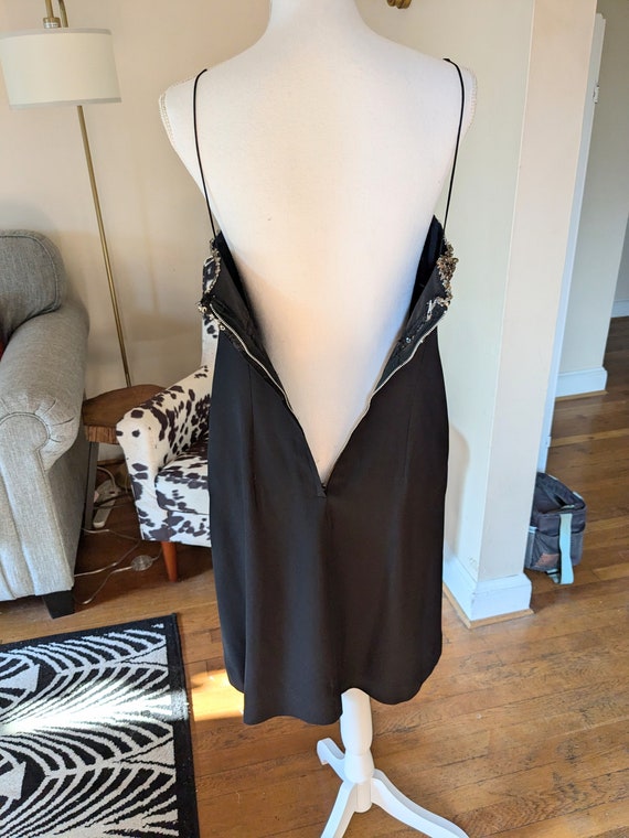 60s Shift Dress with Metallic Sequins and Sheer J… - image 9