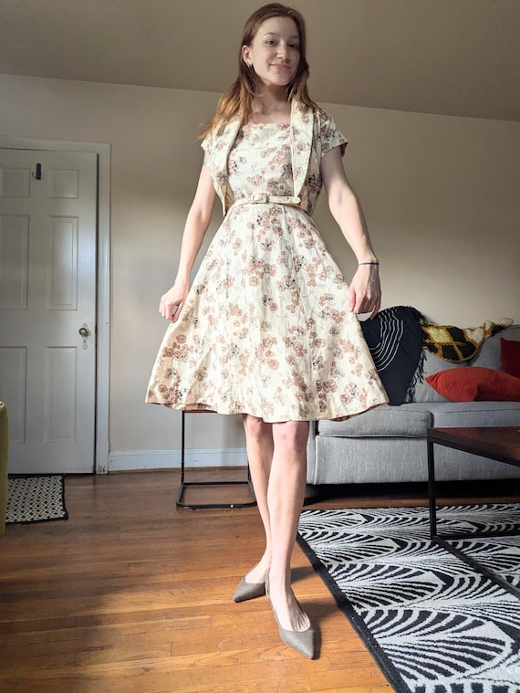 white dress with brown wedges The Ricarda Dress Petites