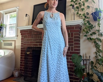 1960s Dress And Overcoat Set With Rhinestone Trim