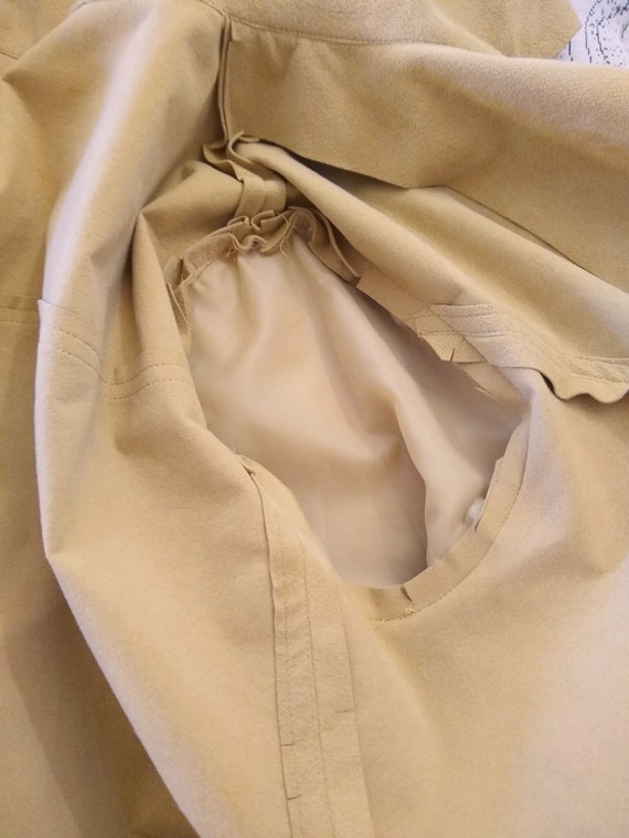 70s Camel UltraSuede Skirt Suit - image 8