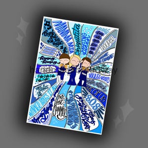 Poster Mamma Mia the Musical Swirl - Cadeau fait main pour une comédie musicale