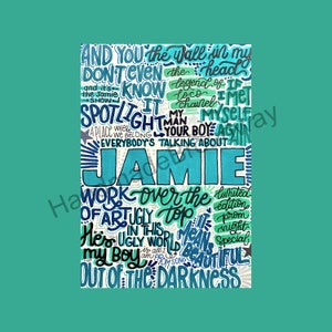 Jamie - Musical Theatre Poster, Broadway Wall Art, Theatre Lover Gift, Music Gift, Home Decor