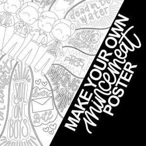 Colour your own OPERATION MINCEMEAT poster - Musical Theatre Gift