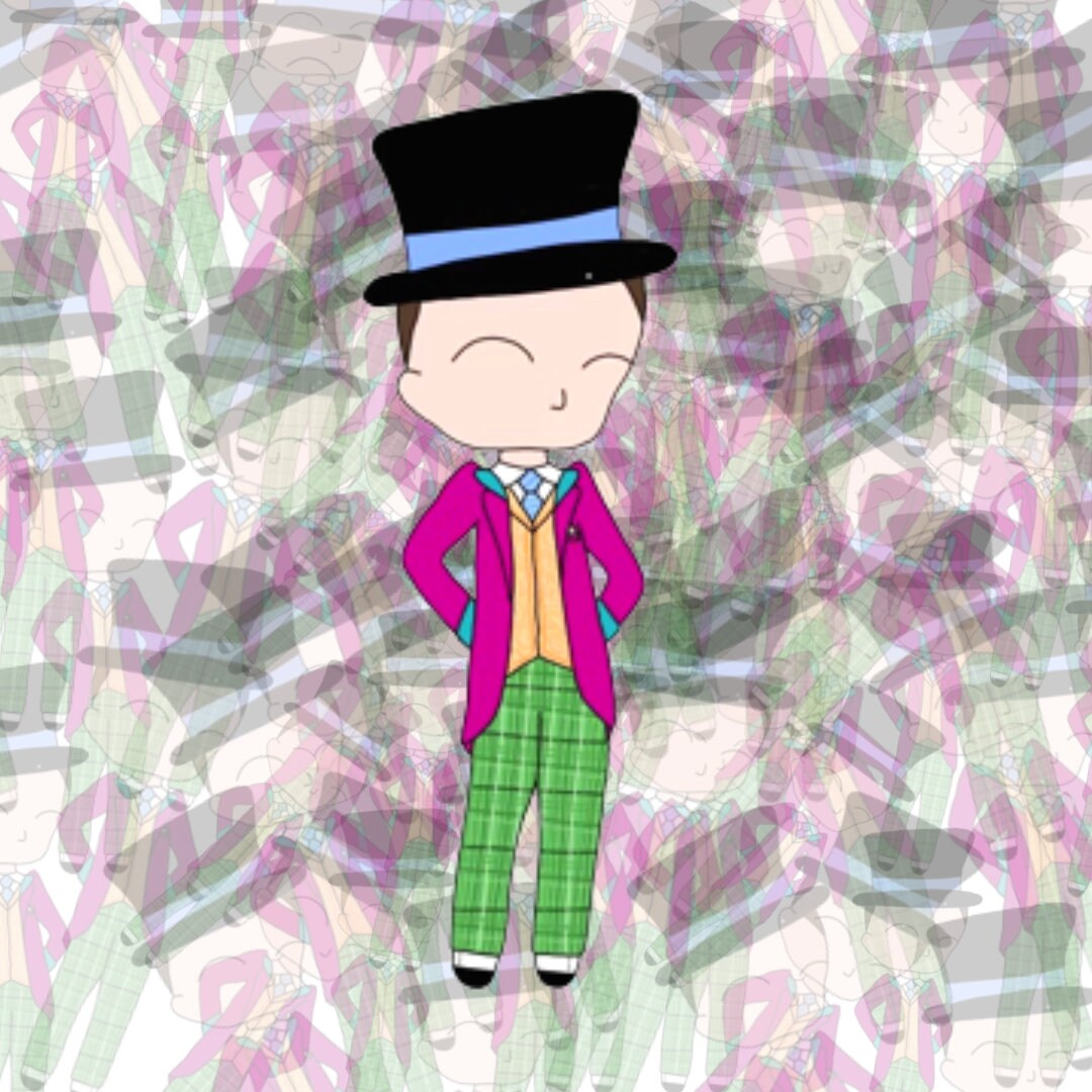 Willy Wonka Inspired Hand Drawn Sticker - Etsy