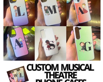 Musical Theatre Custom Letter Phone Case - Glossy Phone case customisable