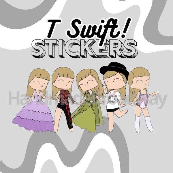 T Swift Eras - Pop Star Sticker, Taylor Lover Gift, Taylor swift Decor, Laptop Sticker, Waterproof Vinyl Sticker