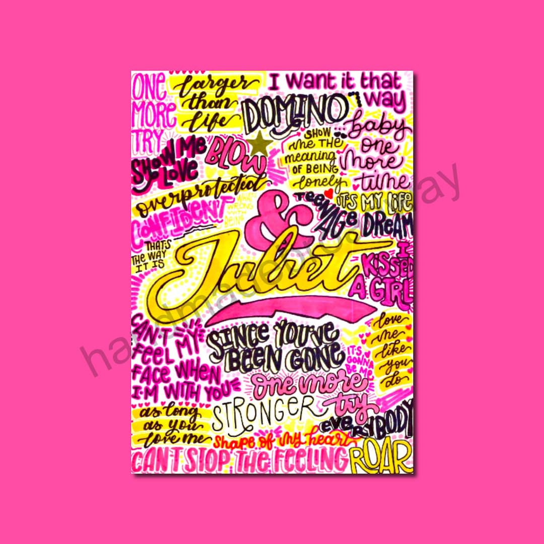 And Juliet - Musical Theatre Poster, Broadway Wall Art