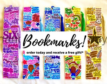 Musical Theatre Hand drawn Bookmarks