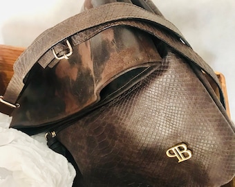 leather backpack, leather backpack, brown backpack, comfortable backpack, backpack bag, folded backpack, handmade backpack