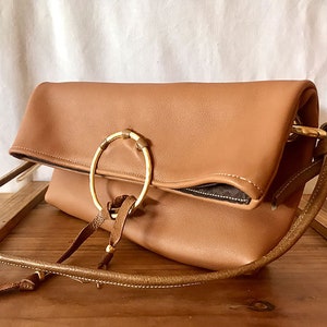 Petit sac marron, sac à bandoulière bandoulière marron, sac en cuir marron, petit sac à bandoulière en cuir marron