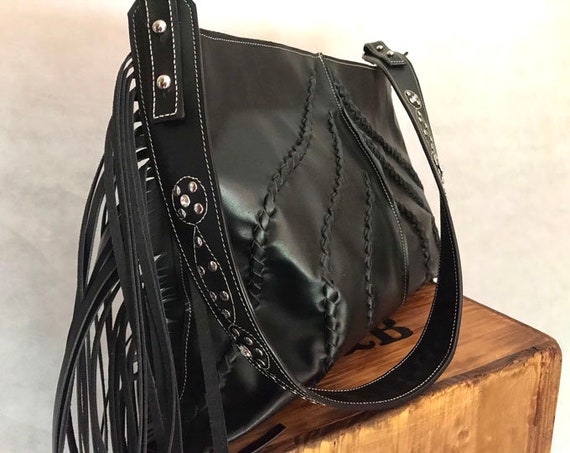 Bolso Flecos Negro - BROOKVILLE SHOP