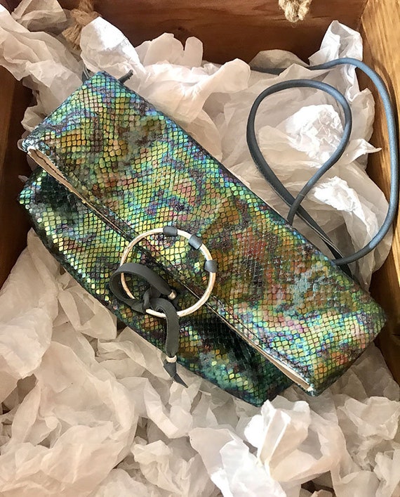 Small snake shop print bag