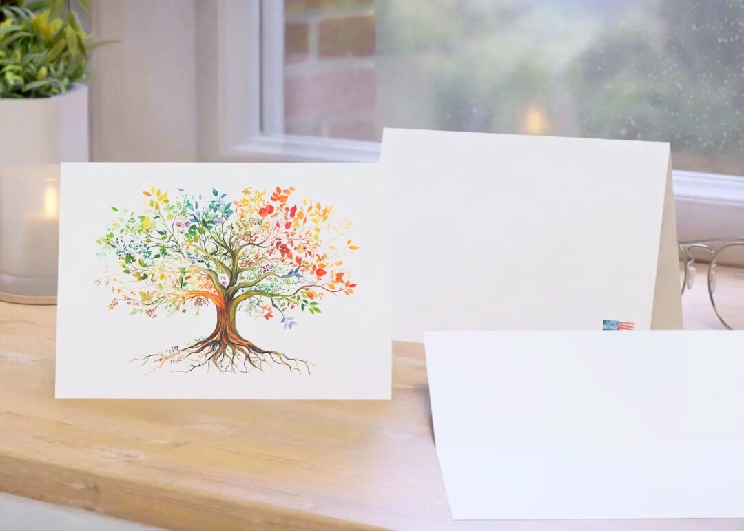 Quilled Tree Of Life Greeting Card - View #8