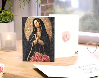 Virgin Mary Note Card Set: Catholic Birthday Gift, Our Lady of Guadalupe