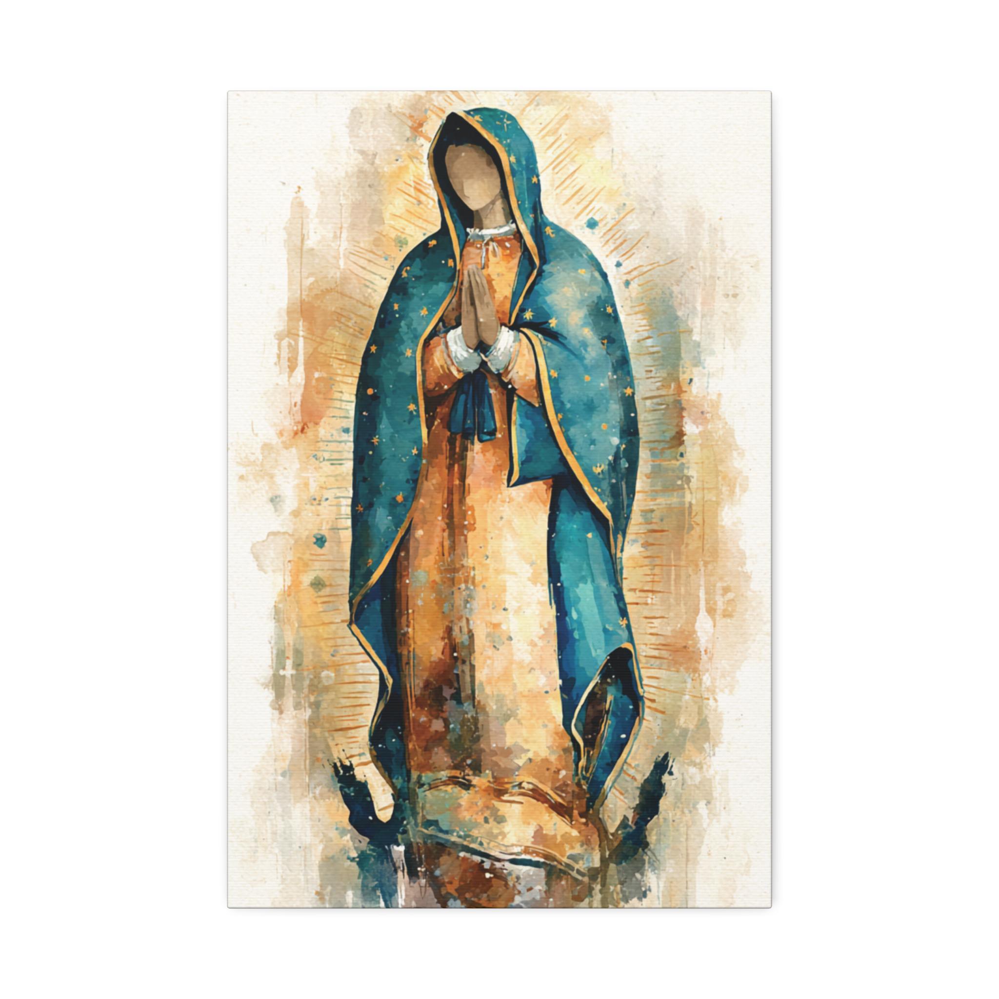 Canvas Our Lady of Guadalupe Wall Art: Virgin Mary Home Decor, Catholic ...