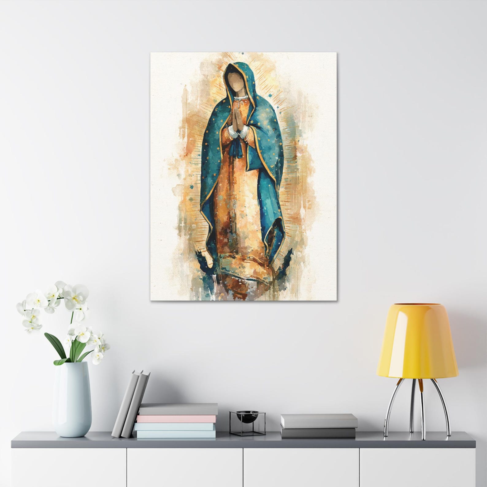 Canvas Our Lady of Guadalupe Wall Art: Virgin Mary Home Decor, Catholic ...