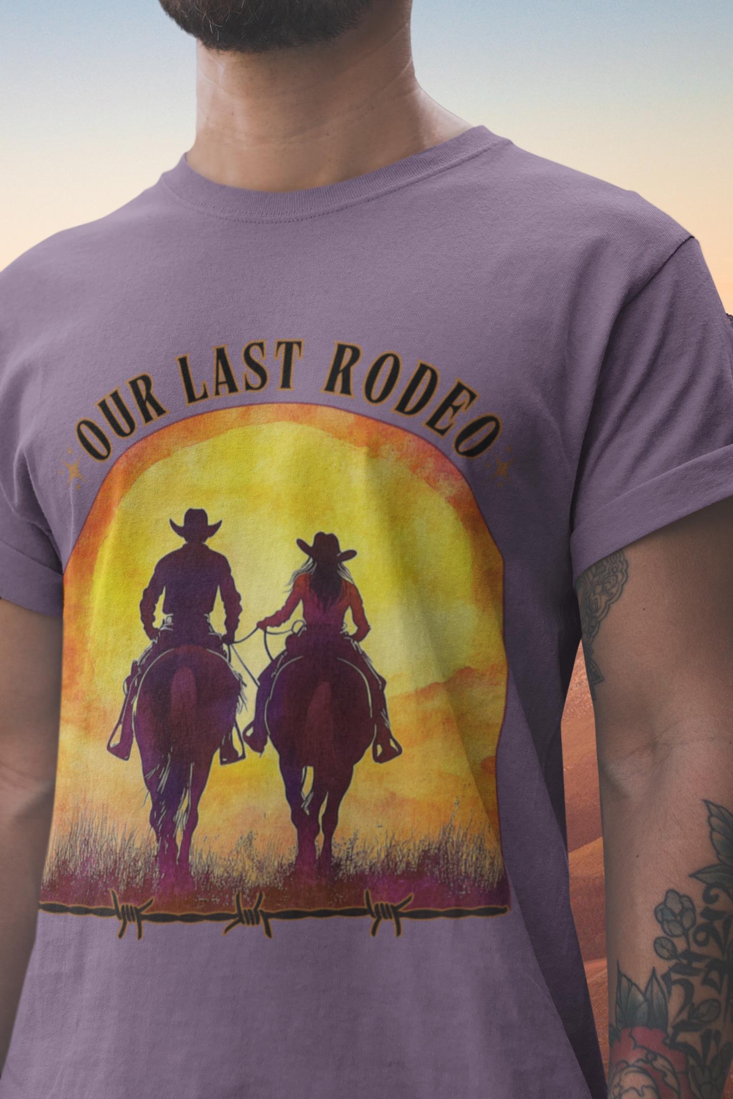 Western Sunset Horse T-shirt: Cowboy Cowgirl Unisex Tee - Etsy