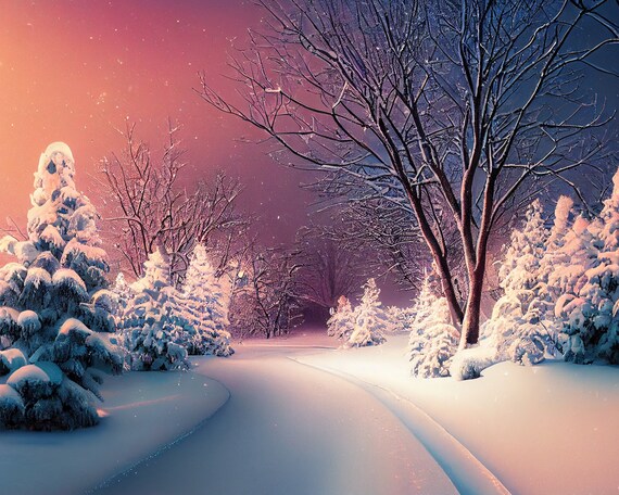 6 Free Winter Digital Backgrounds - Free Pretty Things For You