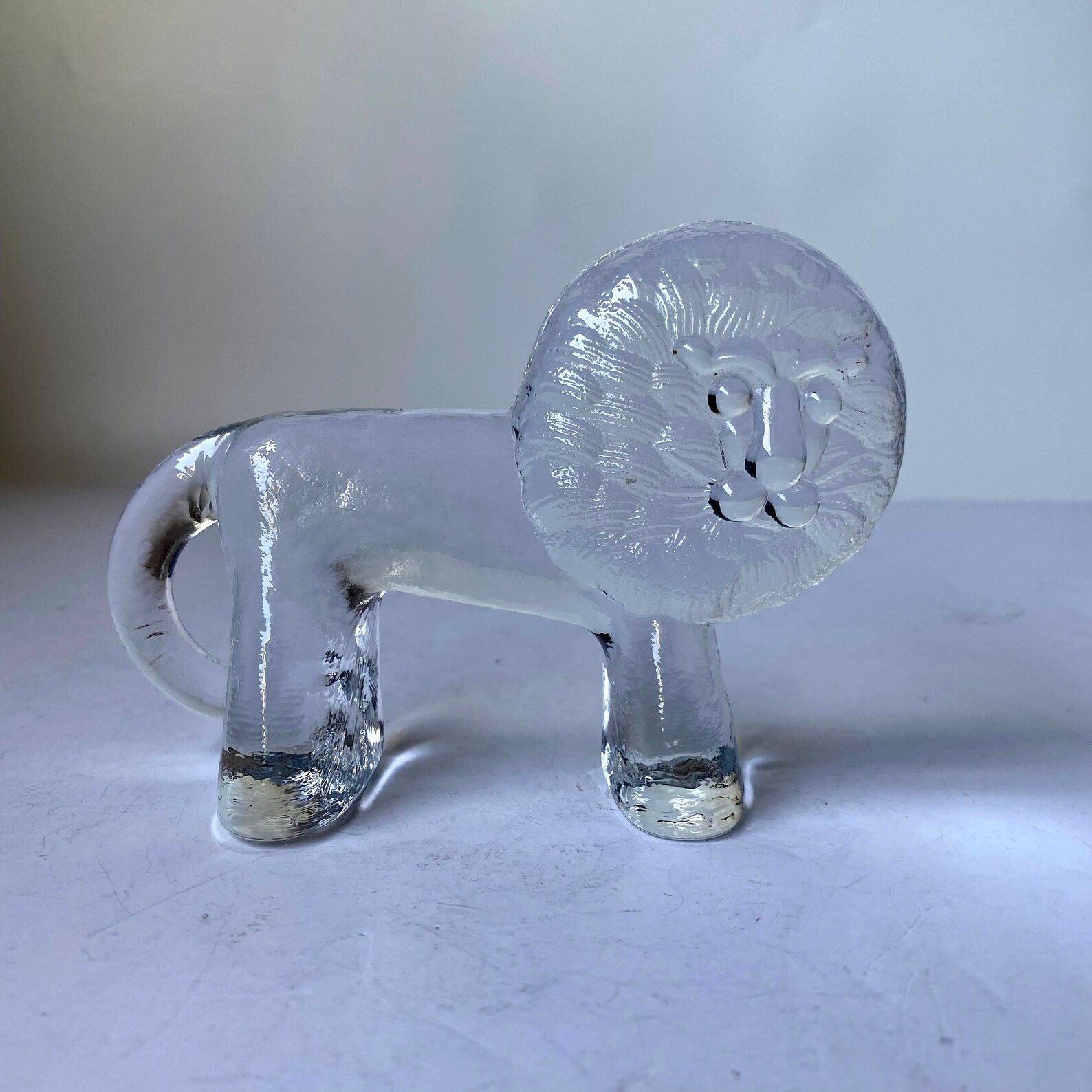 Kosta Boda Zoo Series. Glass Lion Figurine. Vintage Glass Lion Etsy