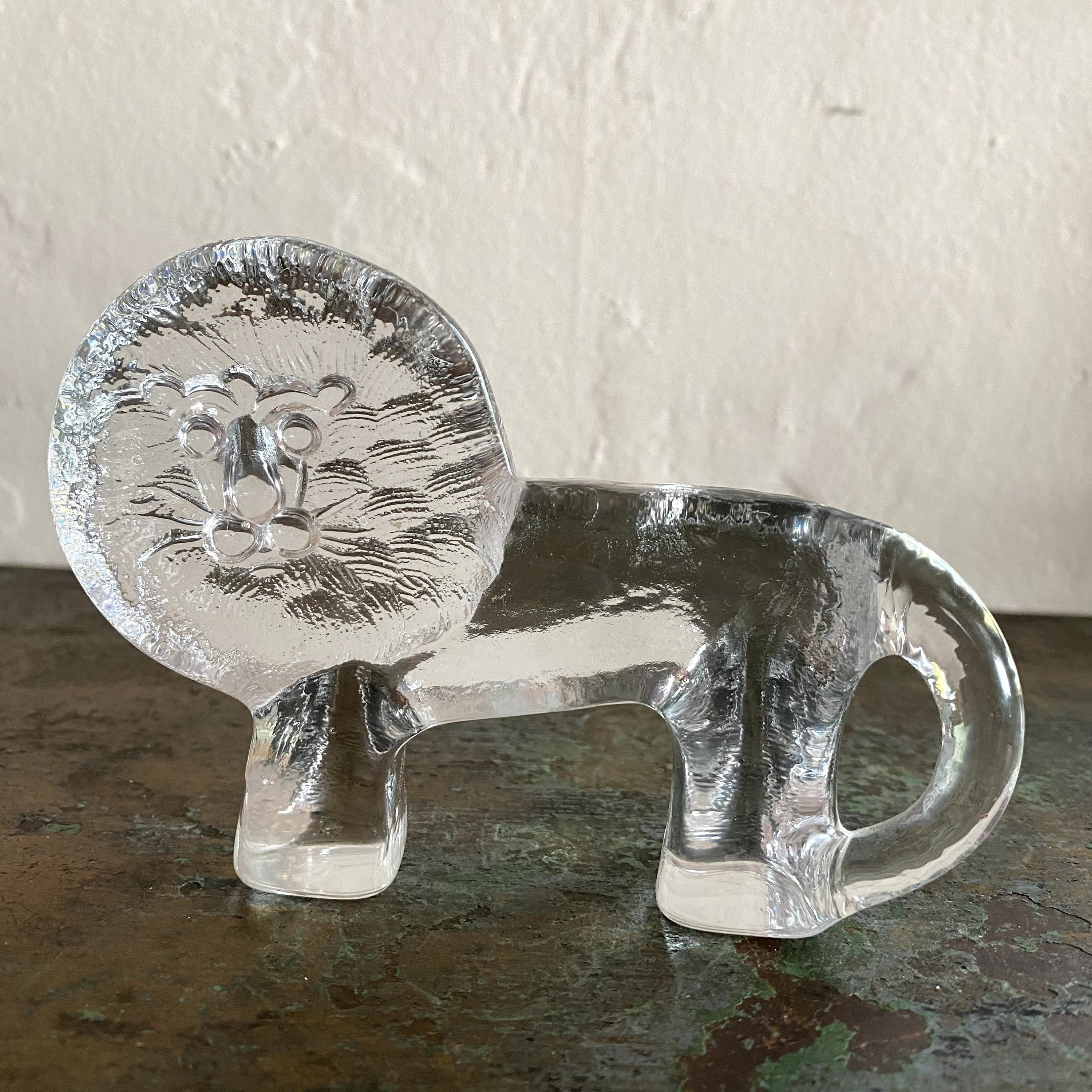 Kosta Boda Zoo Series. Glass Lion Figurine. Vintage Glass Lion Etsy
