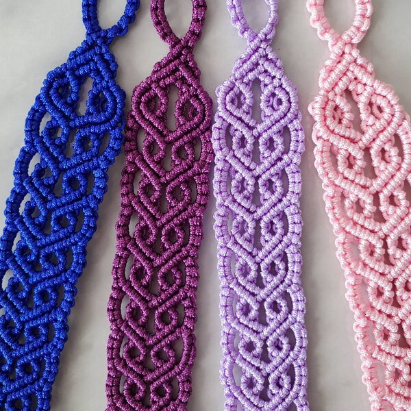 Macrame Bracelet Pattern Etsy