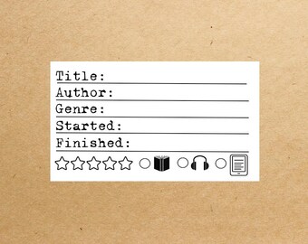 Larger Size Book Review Stickers for book / Reading Journal Book Lover Gift, Bookish Accessories