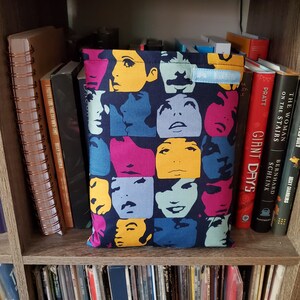 Alexander Henry, &quot;The In Crowd&quot; Padded Book Sleeve, 3 Sizes Available - Tablet Sleeve - iPad Sleeve -  Gift for Book Lover