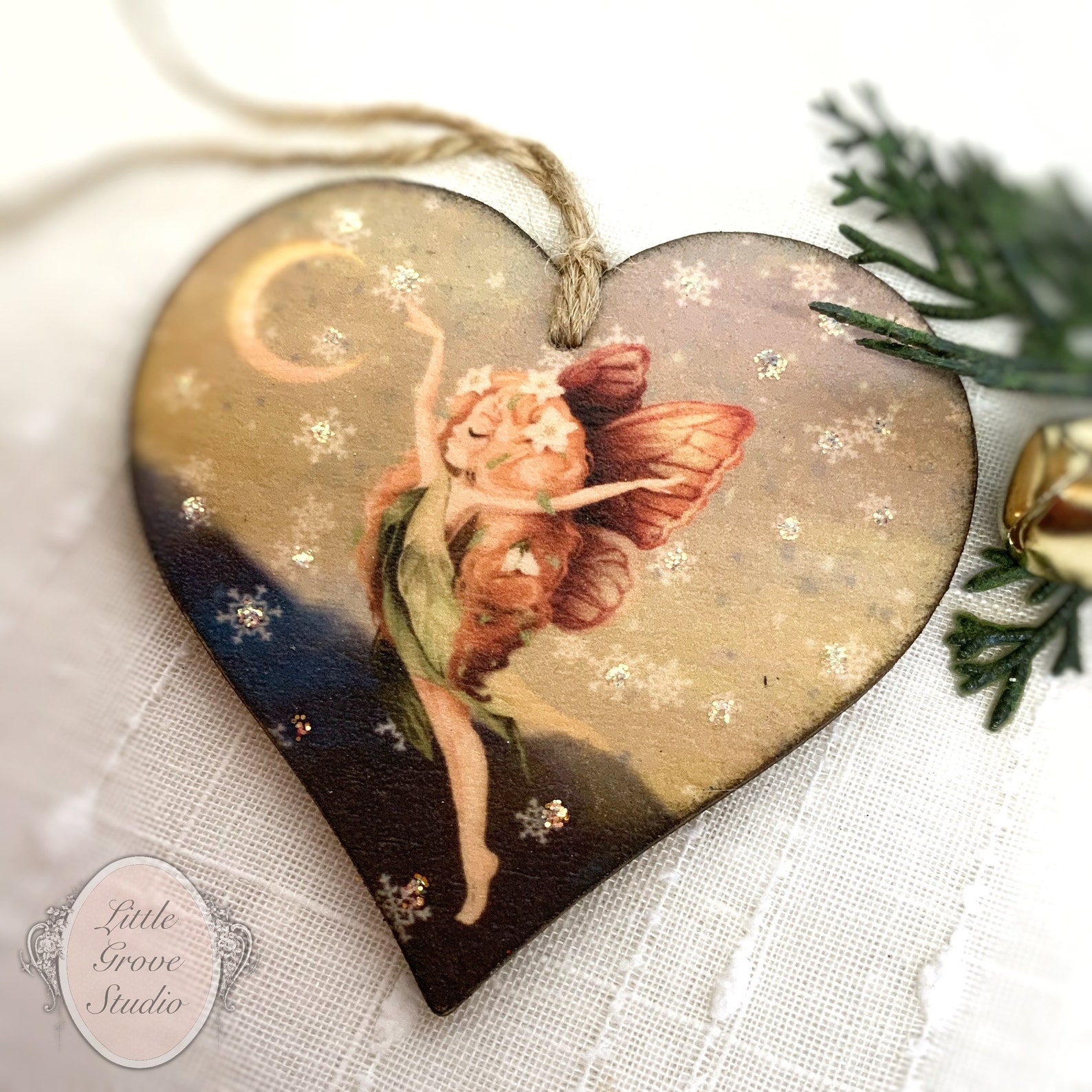 Magical Christmas Fairy Heart Decoration Fairy Decor Magical Etsy