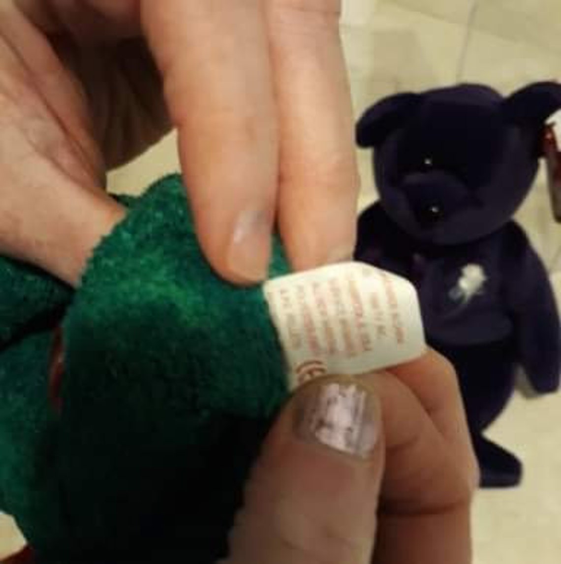 Wallace Beanie Baby with errors Etsy