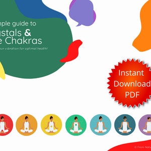 Crystals & The Chakras / 10 Page Guide  | Printable PDF Template | Business Tools