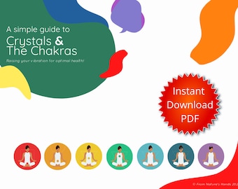 Kristalle & Die Chakren / 10 Seiten Anleitung | Druckbare PDF-Vorlage | Business-Tools