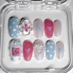 Saja Boys “Soda Pop” Inspired Press-on Nail Set