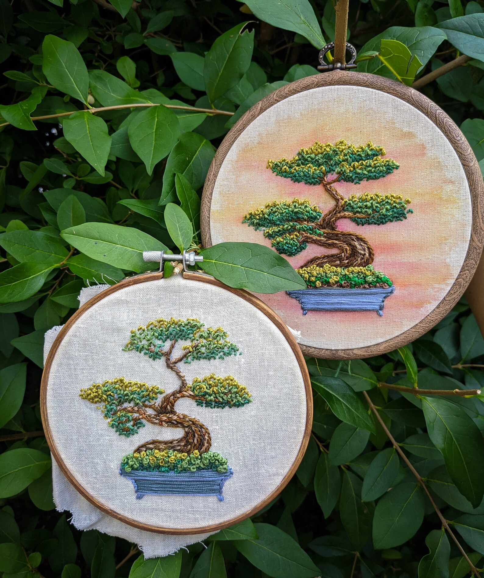Bonsai Tree Embroidery Pattern PDF - Hand Embroidery DIY Decor Wall Art ...