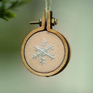 DIY Christmas 6 Mini Embroidery Hoop Decorations/Earrings Digital Pattern step by step festive craft guide PDF only image 5