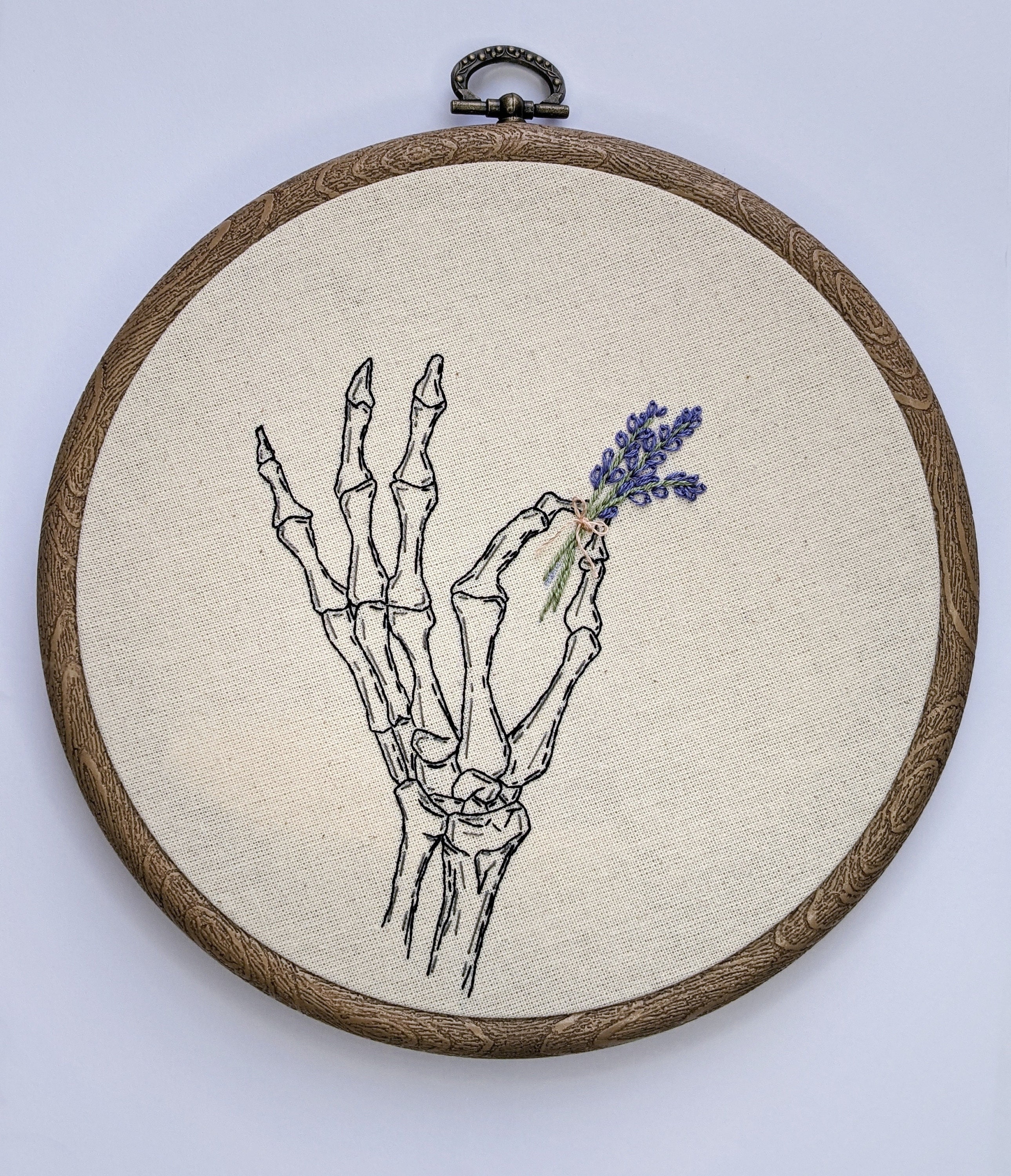 Skeleton hand embroidery sybju lavender anatomical skeletal  etsy Skeleton hand embroidery sybju lavender anatomical skeletal  etsy