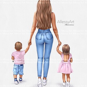 Mommy And Me Instant Download Personalized Gift Custom Mother Daughter Son Print Mom Birthday Gift Family Portrait Mothers Day Gift DIGITAL