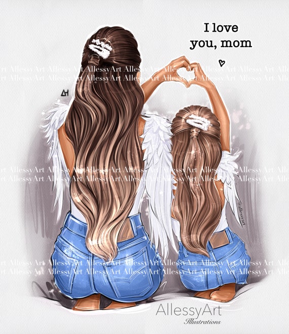 Instant Download I Love You Mom Digital Illustration - Etsy Instant Download I Love You Mom Digital Illustration - Etsy