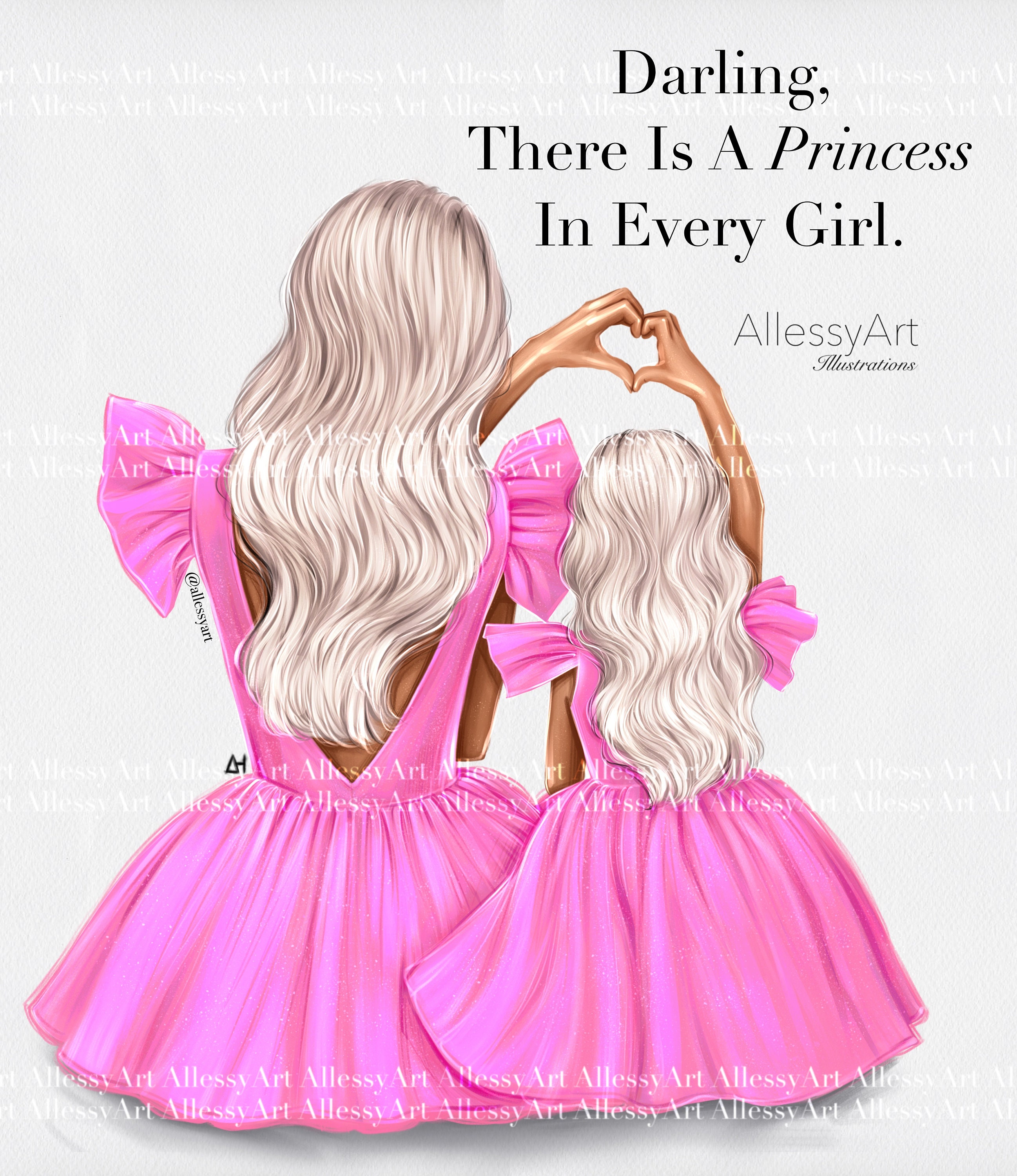 Instant Download There is A Princess in Every Girl Mother and