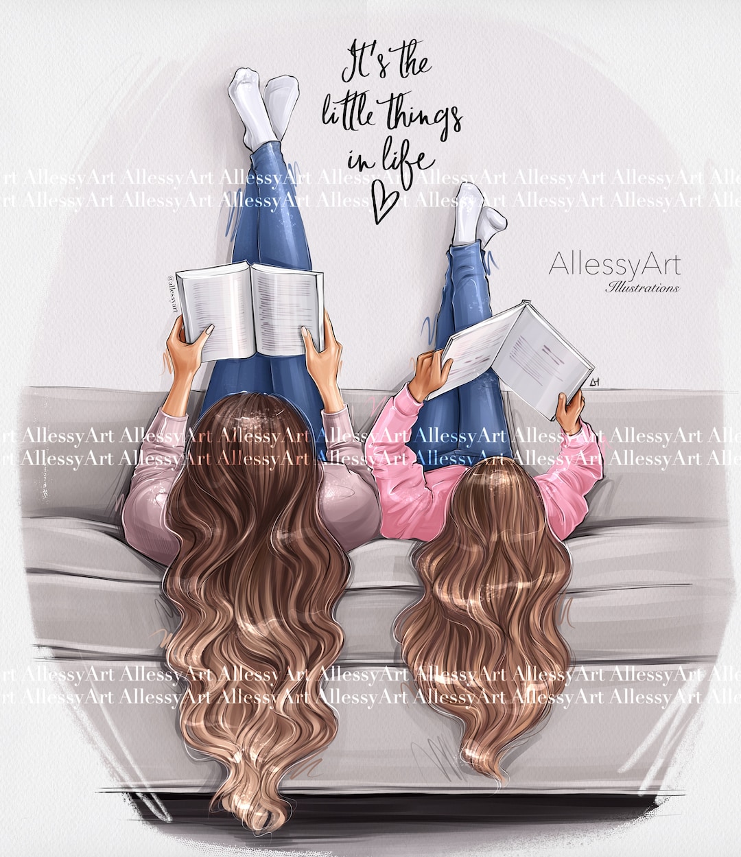 Vida de madre e hija descarga instantánea ilustración de moda - Etsy México Vida de madre e hija descarga instantánea ilustración de moda - Etsy México