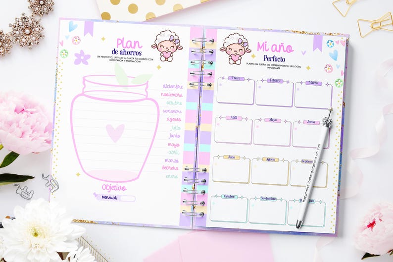 2026 Christian Devotional Planner, Illustrated A5 Bible Study Journal (Editable Canva Template) image 13