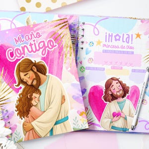2026 Christian Devotional Planner, Illustrated A5 Bible Study Journal (Editable Canva Template)
