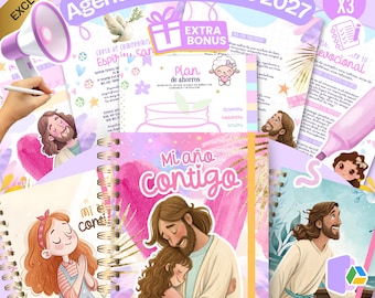 2027 Christian Planner Bundle, Devotional Journal, A5 Printable (Digital Download)