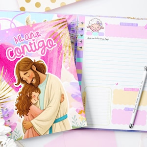 2026 Christian Devotional Planner, Illustrated A5 Bible Study Journal (Editable Canva Template) image 6