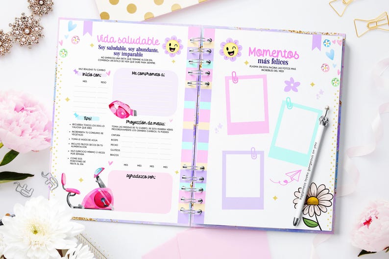 2026 Christian Devotional Planner, Illustrated A5 Bible Study Journal (Editable Canva Template) image 14