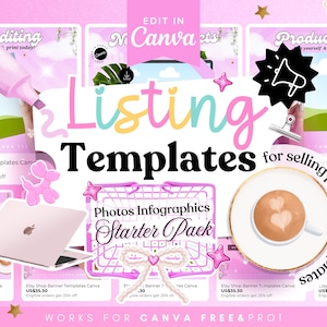 Etsy Listing Mockup Template for Digital Products, Etsy Shop Digital Product Mockup for Selling printable templates, Etsy Listing Mockups