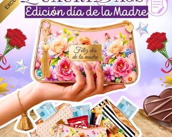 Modelli di trousse per cosmetici con motivi floreali, 50 design modificabili su Canva (download digitale)