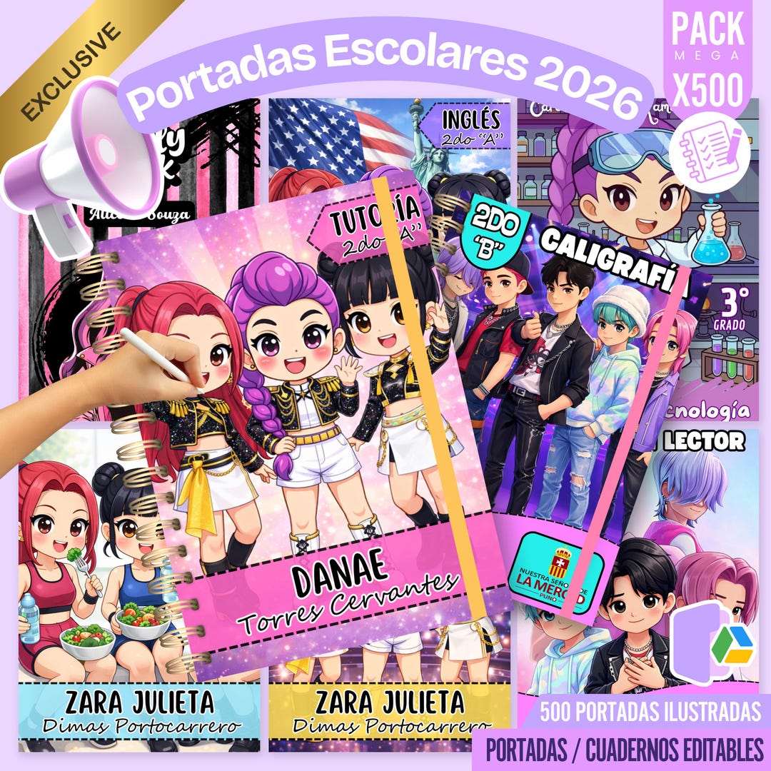 Editable Notebook Covers Bundle 2026, 500 Illustrated Designs (digital ...