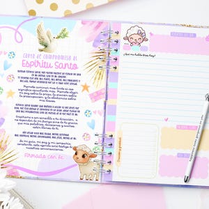 2026 Christian Devotional Planner, Illustrated A5 Bible Study Journal (Editable Canva Template) image 7